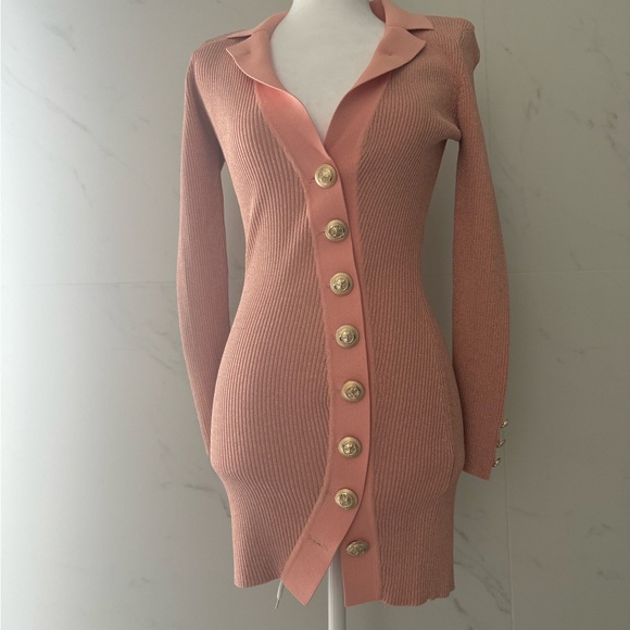 Retrofete Mimi Dress in Dusty Peach - Picture 4 of 6